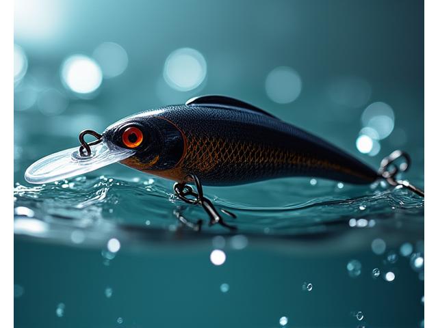 高機能複合鉱物でできたルアーのクローズアップ